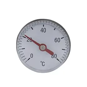 Термометр фронтальний  1/4" Ø40 0-80 * С KARRO (KR1039) {1}