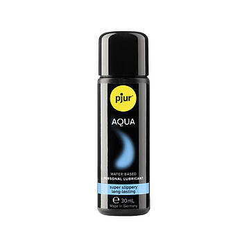 Лубрикант на водній основі pjur Aqua 30 мл, ефект оксамитової шкіри без прилипання Bomba💣