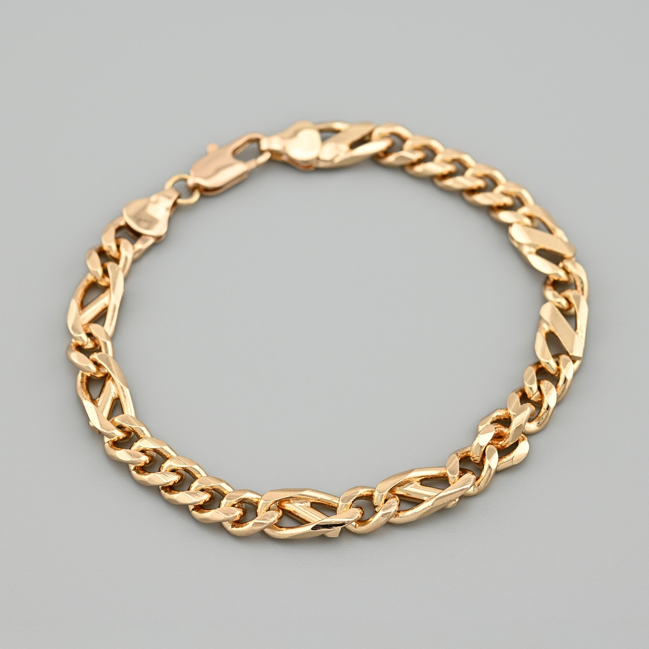 Браслет 54008 ширина 7 мм позолота 18К довжина 20, фото 1