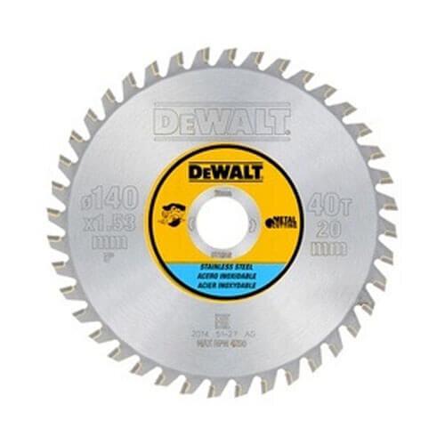 Диск пильний по дереву DeWALT Metal Cutting 140х20мм (DT1918)