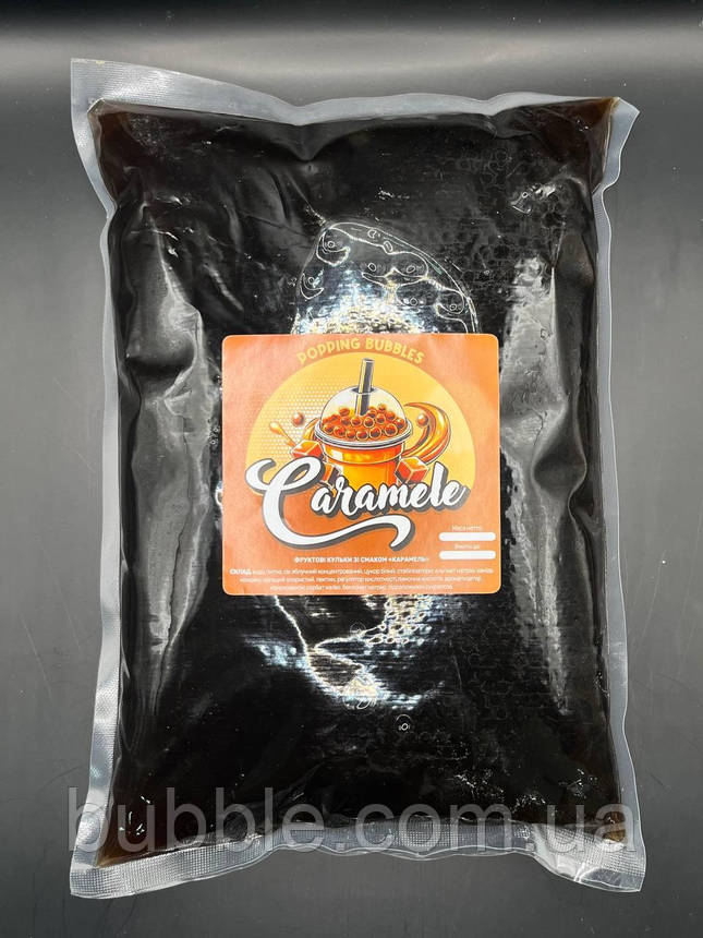 Фруктові кульки Bubble Tea "карамель" 1,8 кг, фото 1