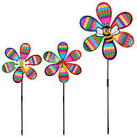 Вітрячок MR 1502 (120шт) квітка, 28см, комаха, паличка 52см, мікс видів, у пакеті,28-28-2,5см