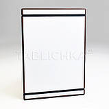 Планшет меню А4 з гумкою з фанери, фото 2