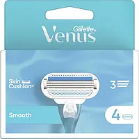 Змінні касети Gillette Venus Smooth, на 3 леза (4шт.)