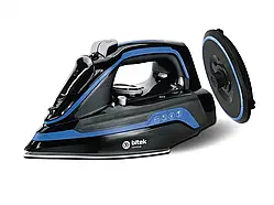 Бездротова праска BITEK 3000 Вт з керамічною підошвою, базою 360°, що обертається, парою, самоочищенням і баком 300 мл