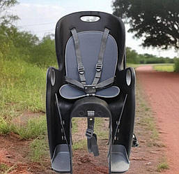 Дитяче велосипедне крісло BQ-8А, 5-точкові ремені, регулювання висоти підставки ніг, 12-22 кг