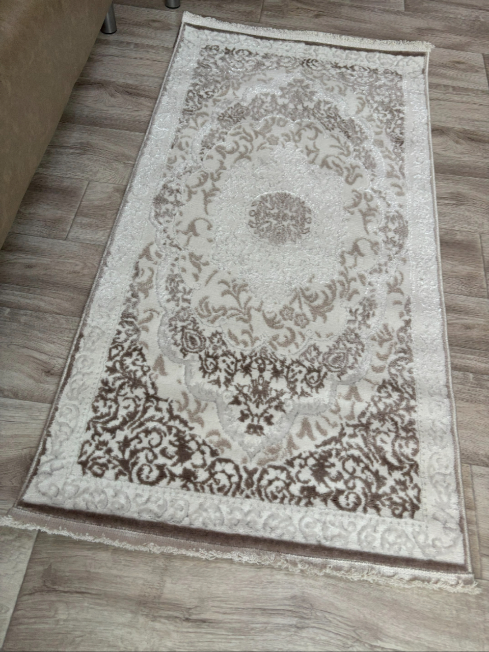 Турецький ворсовий килим кавовий прямокутний 250*350 см GRANADA 3279A Coffee/Coffee