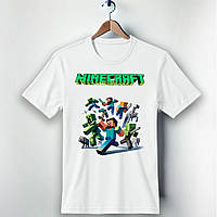 Детская футболка с принтом Minecraft