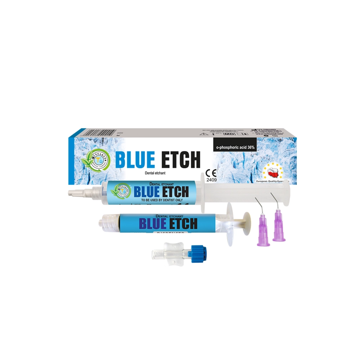 Гель травильний BLUE ETCH 36% 10 мл Cerkamed, фото 1