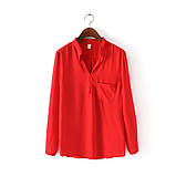 Червона, жовта, бірюзова лляна сорочка чоловічі та жіночі моделі , фото 2