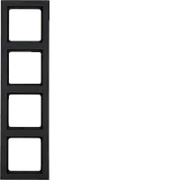 Рамка 4X Антрацит – Berker Q.3