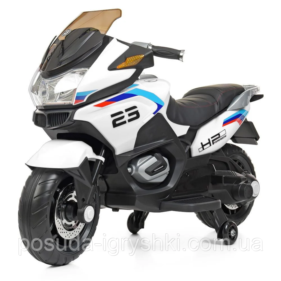Дитячий електромотоцикл M 4272EL-1 2 мотора 45W, 1 акумулятор 12V9AH, MP3, TF-слот, USB вхід, колеса EVA, сидіння екошкіра, муз.