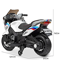 Дитячий електромотоцикл M 4272EL-1  2 мотора 45W, 1 акумулятор 12V9AH, MP3, TF-слот, USB вхід, колеса EVA, сидіння екошкіра, муз., фото 3