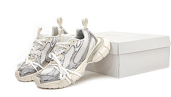 Жіночі кросівки Balenciaga 3XL White Silver кроси Баленсіага З ХЛ білі сірі для дівчат