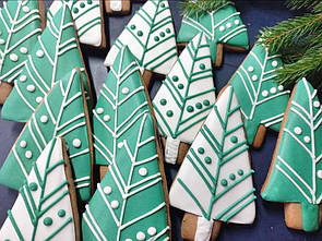 Розписний пряник Ялинка