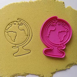 Вирубка для пряника Глобус, 10 см