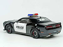 Поліцейська машина Dodge Charger зі світлом і звуком, інерційна, металева, 20 см, GT-98350, фото 8