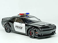 Поліцейська машина Dodge Charger зі світлом і звуком, інерційна, металева, 20 см, GT-98350, фото 6
