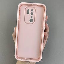 Чохол для Xiaomi Redmi 9 силіконовий чохол з великими бортиками на телефон сяомі редмі 9 рожевий n5v, фото 3
