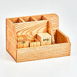 Органайзер ресторанний з ясена 230х140х140 мм, фото 2