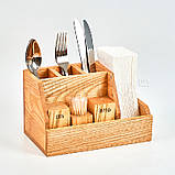Органайзер ресторанний з ясена 230х140х140 мм, фото 3