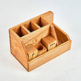 Органайзер ресторанний з ясена 230х140х140 мм, фото 5