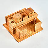 Набір для спецій, серветок та зубочисток (дерево ясен) 215х135х185 мм, фото 4