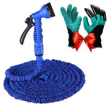 Шланг для поливу 30м, Magic Hose + Подарунок Рукавички для саду GARDEN GLOVE / Шланг садовий, що розтягується