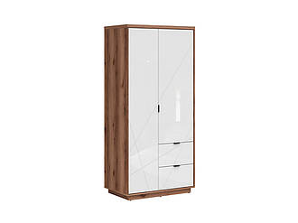 Шафа Forn SZF2D2S 5 см, 5 см, ПВХ, модерн, дуб деляно темний/білий глянець, дуб деляно темний, чорний