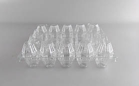 Паковання для курячих яєць 20 комірок прозоре вераз і низ (50 шт.)