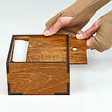 Серветниця дерев'яна диспенсер 147х81х137 мм, фото 4