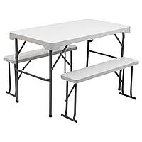 Комплект туристической мебели для пикника стол + 2 лавочки Lugi EB2545