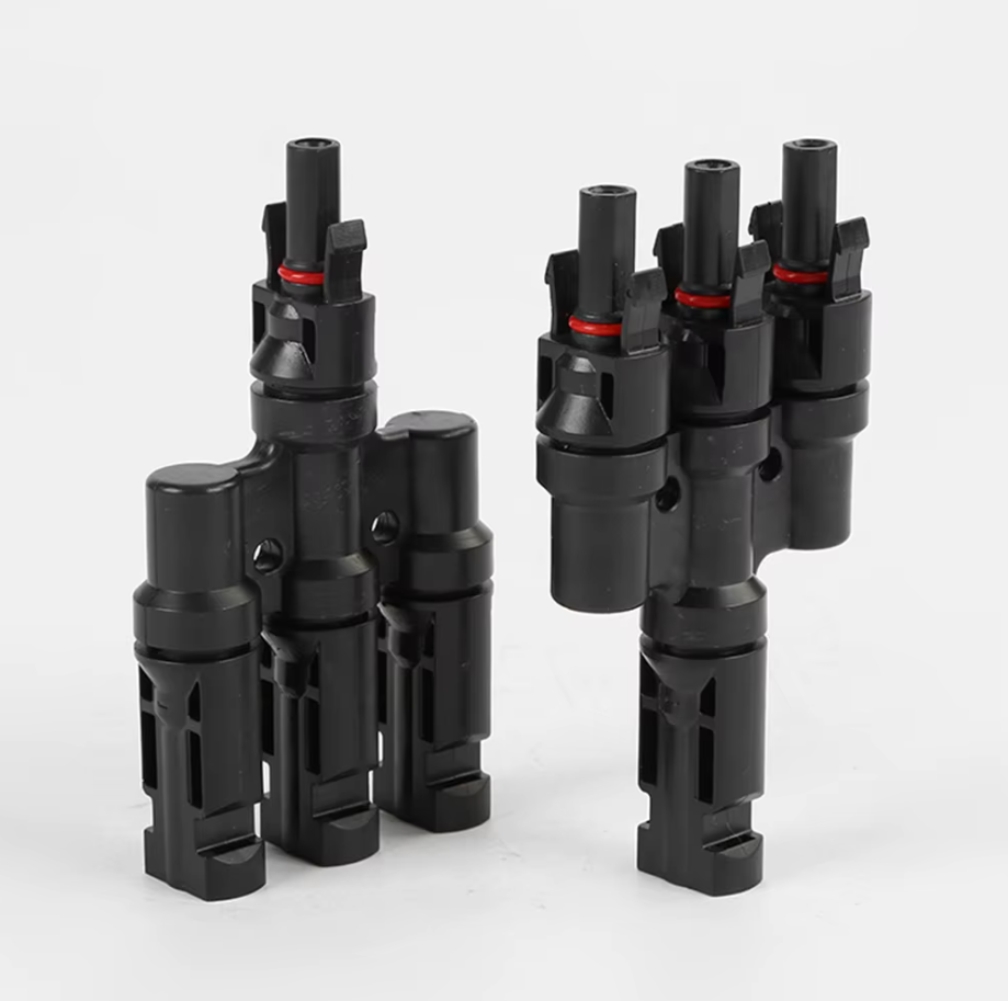 Потрійний конектор для сонячних панелей 4мм² MC-4 пара на 30 А