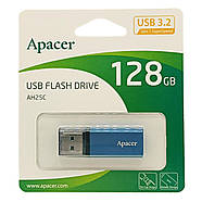 Флеш-накопичувач Apacer USB 3.2 Gen 1 AH25C 128GB Blue, фото 3