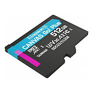 Карта пам'яті microSDXC (UHS-1 U3) Kingston Canvas Go Plus 512Gb class 10 A2 V30 (R170MB/s, W90MB/s), фото 6