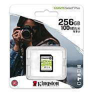 Карта пам'яті SDXC (UHS-1 U1) Kingston Canvas Select Plus 256Gb class 10 V10 (R-100MB/s), фото 3