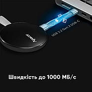 Портативний SSD Apacer Magnetic AS725 1 TB USB 3.2 Gen.2 Type-C MagSafe Black, фото 9