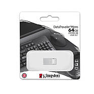 Флеш-накопичувач Kingston USB 3.2 DT Micro 64GB (200Mb/s), фото 3