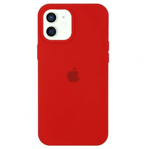Чохол для iPhone 12 Mini — Силіконовий із мікрофіброю, Red (14)