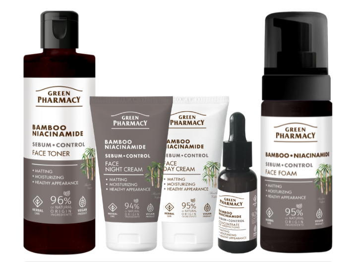 Набір для обличчя Green Рharmacy Sebum-control Бамбук і ніацинамід