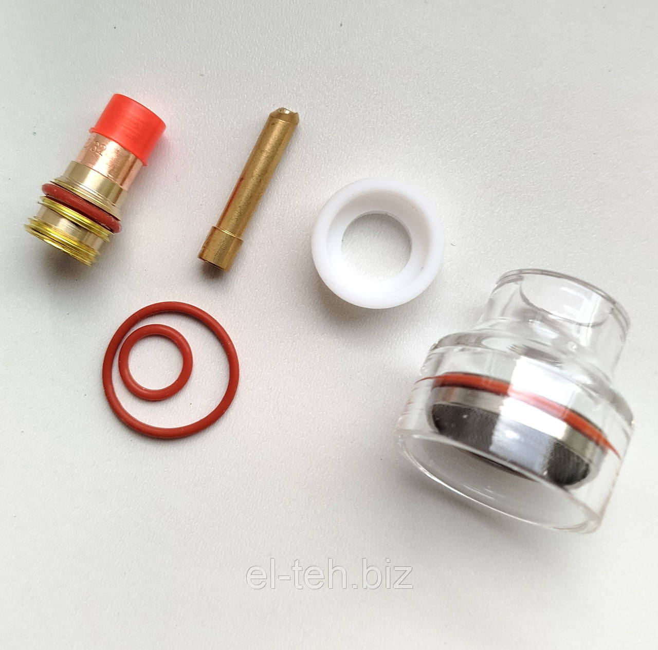 Комплект Pyrex TIG WP 17/26/18 зі збільшеним склом 3,2мм