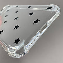 Чохол для Apple iPhone 11 чохол з бронь кутами з принтом чорних зірочок на айфон 11 q03p, фото 3