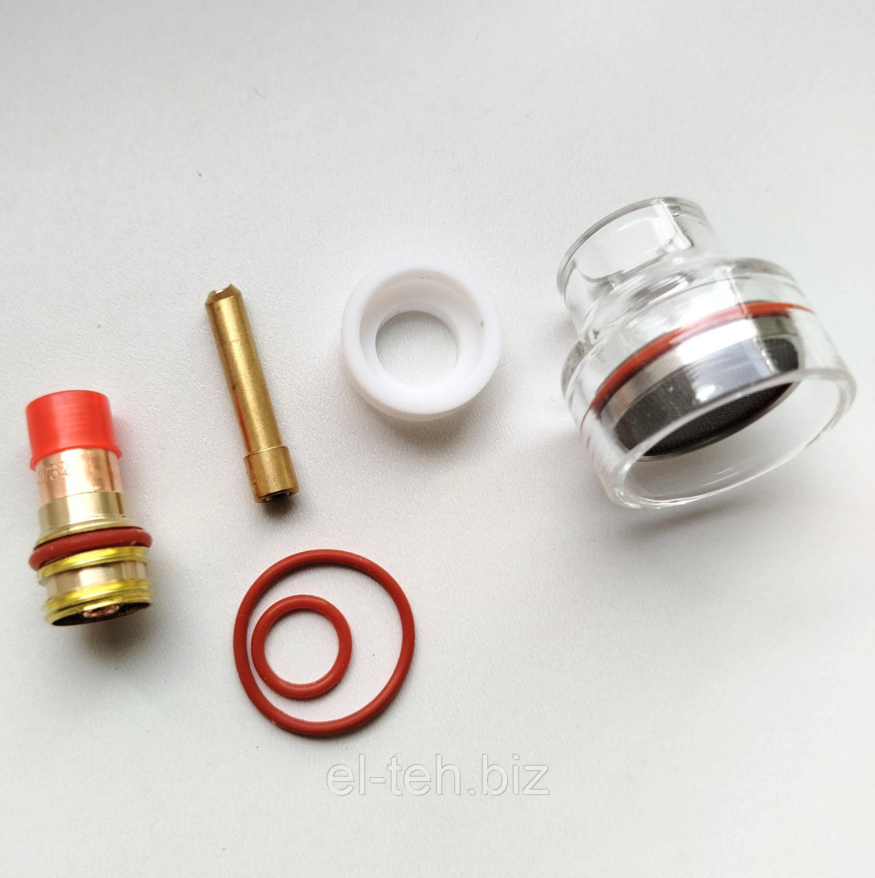 Комплект Pyrex TIG WP 17/26/18 зі збільшеним склом 2,4мм