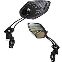 Дзеркала заднього виду для мотоцикла, велосипед, самокат, мопеда Motorcycle Mirror пара алюміній з кріпленнями