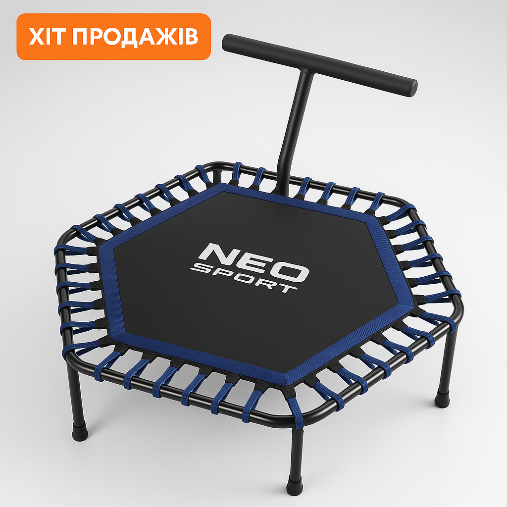 Батут для дорослих нео спорт батут для занять спортом до 100 кг батут для тренування