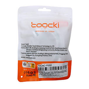 Кабель USB - Type-C TOOCKI TXCAC-YG02 100W 1м білий, фото 2