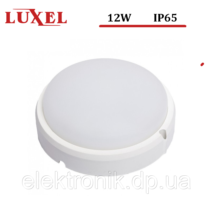 Світлодіодний світильник LUXEL 140X35 круг 12 W 6000 K IP65 (BSR-12C)