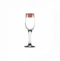 Келіхи Гусак Кришталевий для шампанського Кракелюр Рубін 1 шт 160 мл