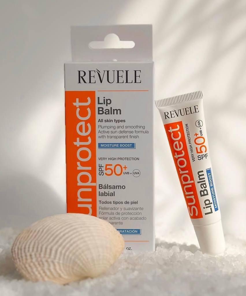Зволожуючий сонцезахисний бальзам для губ SPF 50+ Revuele, 15 мл, фото 1