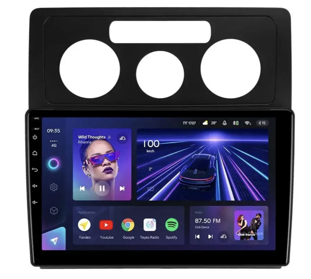 Магнітола для Volkswagen Caddy 2004-2010 Android 4/64 ГБ CarPlay 4G QLED